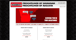 Desktop Screenshot of freightlinerofsavannah.com